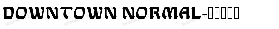 Downtown Normal字体转换